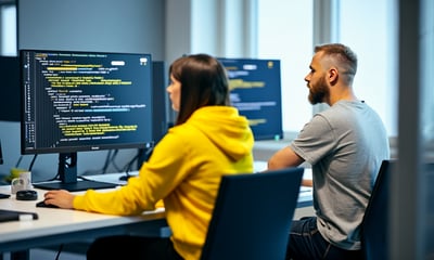 Developers working