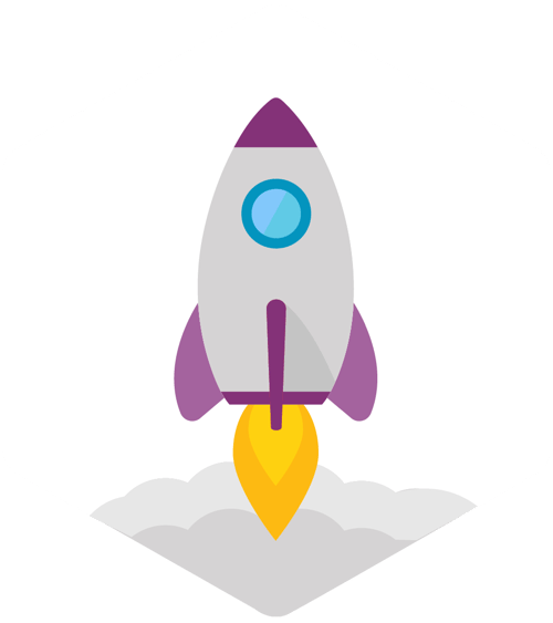 rocket accelerate  - hexagon