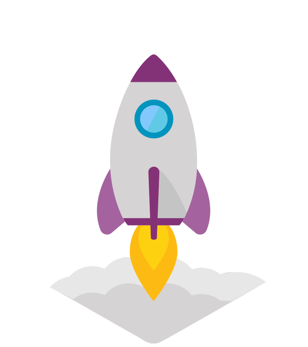 rocket accelerate - hexagon