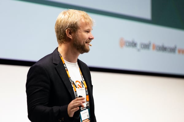 johan abildskov at code-conf 2018