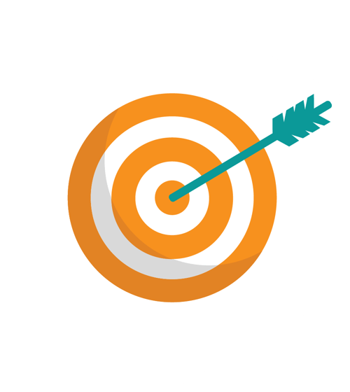 focus target  - hexagon