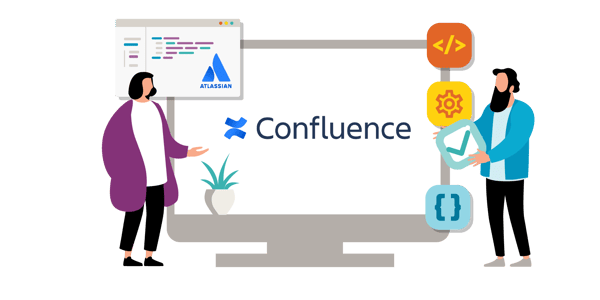 Training themed illustration - Confluence