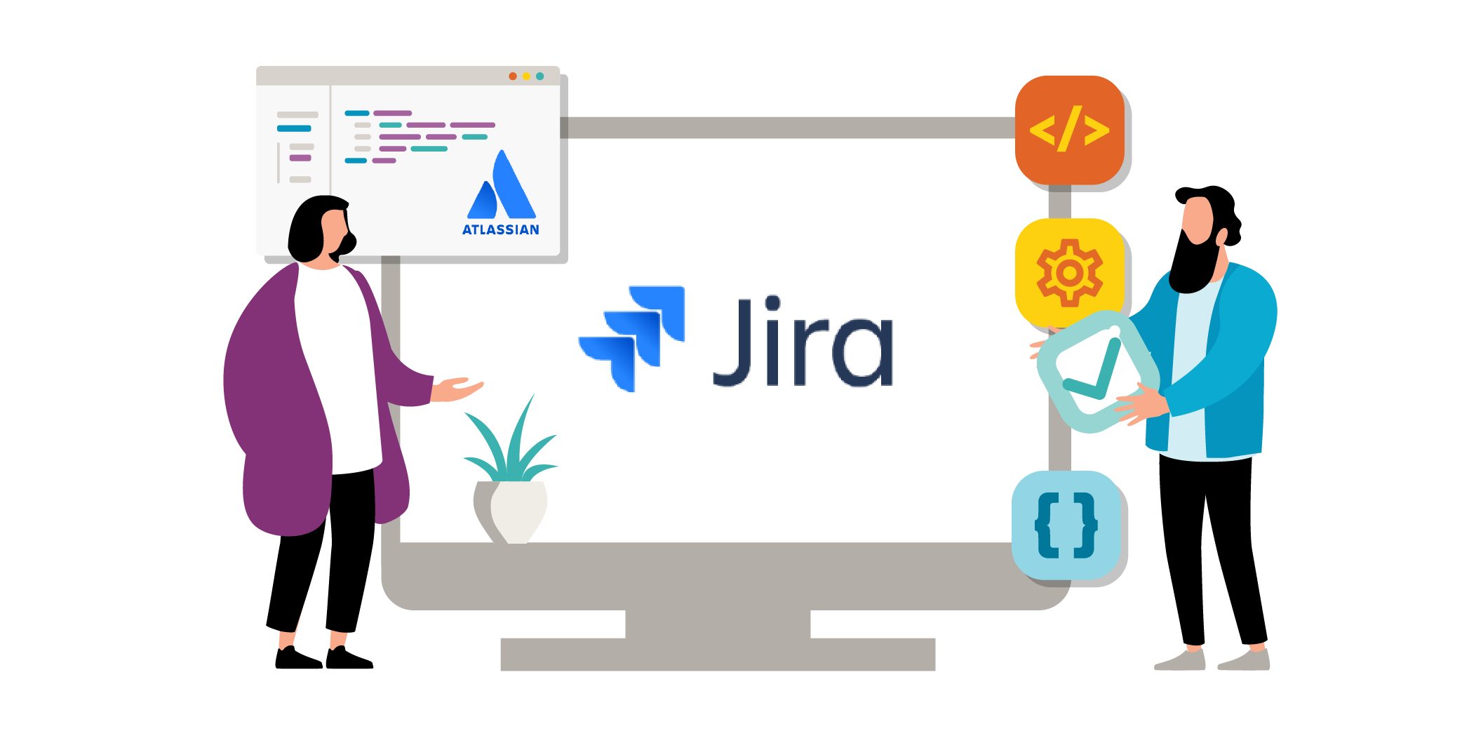 Training themed illustration - Jira