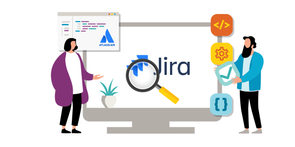 Training themed illustration - Test management with Jira