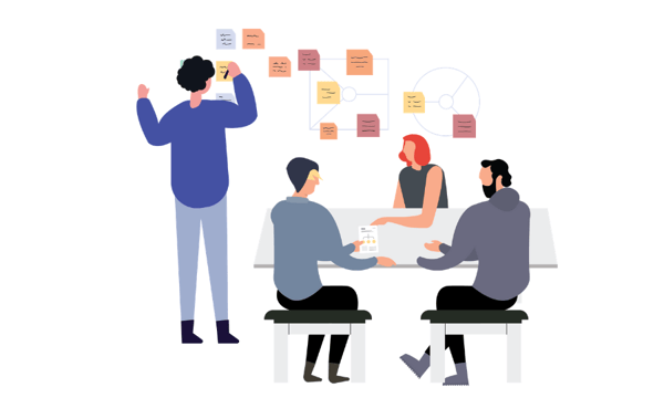 Illustration with people 2