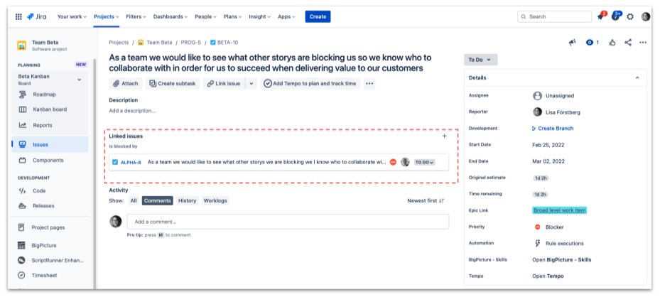 How to manage dependencies with - Jira%20Align%20dependencies%201 1