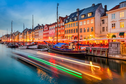 Copenhagen, Denmark on the Nyhavn Canal.