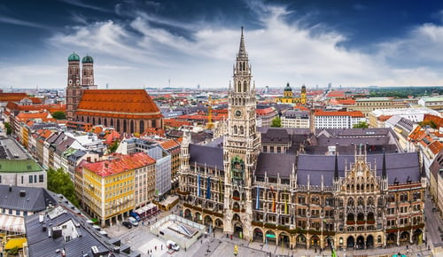 Munich, Germany at City Hall.