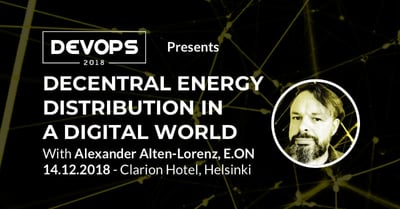 Eficode DEVOPS2018 conference speaker banner for Alexander Alten-Lorenz