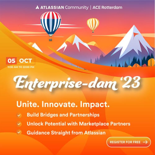 Atlassian Community Events Rotterdam: Enterprise-dam: The charity takeover