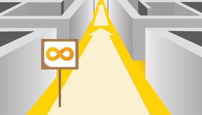 entrance of a devops maze