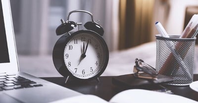 A clock on the table