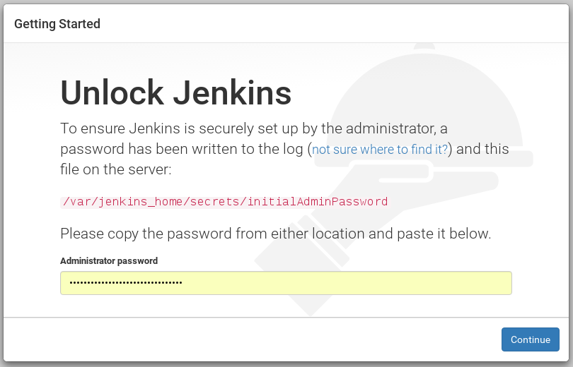 Jenkins start page