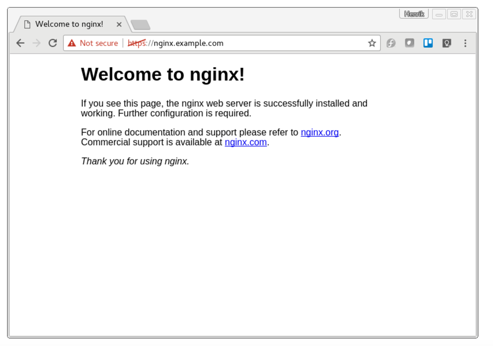 Nginx not safe