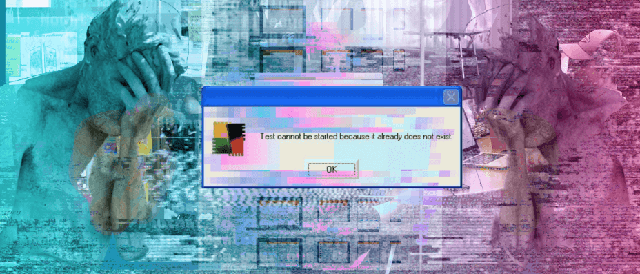 illustrated image of design failure with error messages