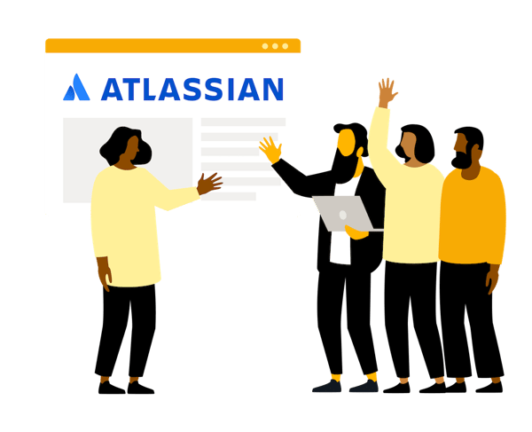 Atlassian accelerator day_yellow_2025_Illustration_Eficode
